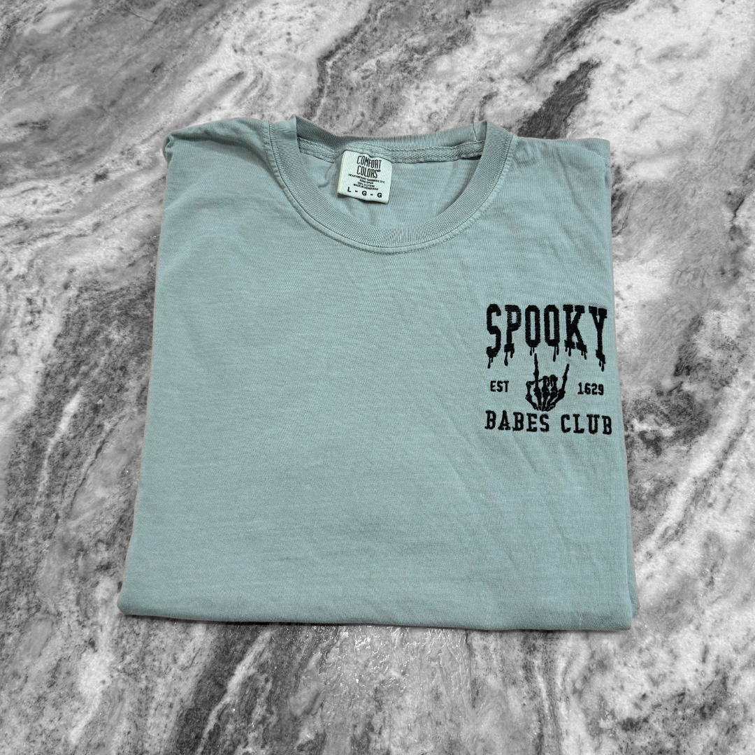 Spooky Babes Club Embroidered T-Shirt