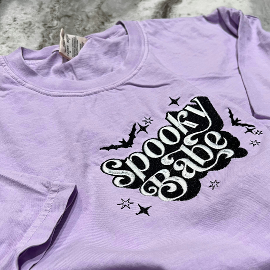 Spooky Babe Embroidered T-Shirt