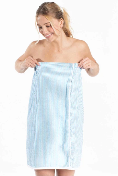 Seersucker Spa Wraps